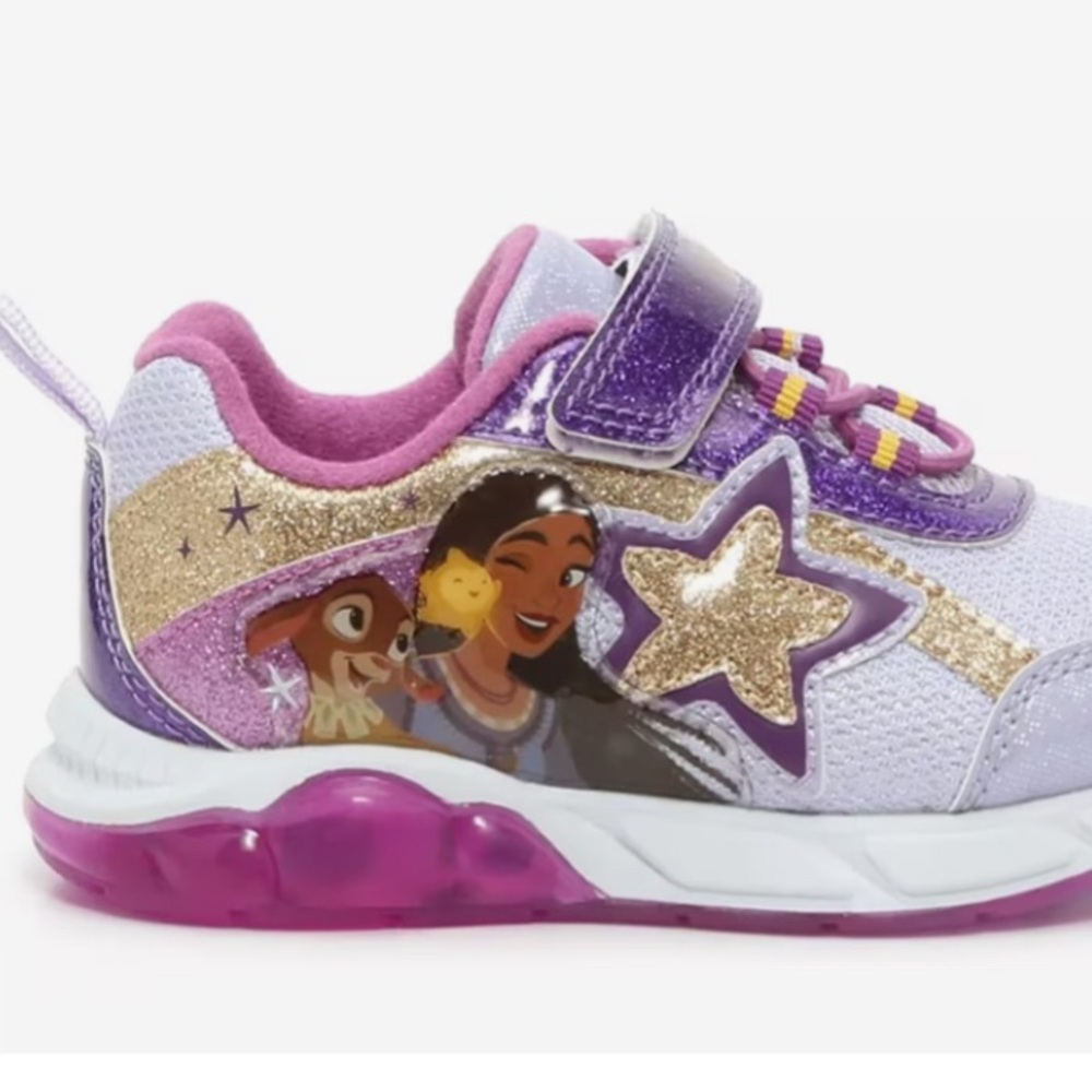 Disney Kids Wish Light-Up Sneaker ; SZ:  9 Toddler; EUC